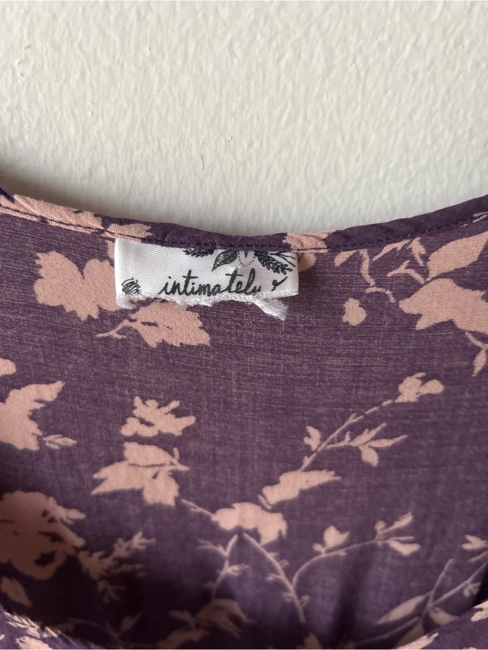 INTIMATELY by Free People Purple Floral Lace Handkerchief Hem Tunic Top - Picture 3 of 10